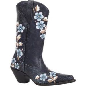 Women DURANGO Floral Embroidery Cowgirl Boots 8.5